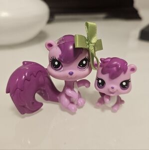 LPS 3589 & 3590 Pink Squirrel Set